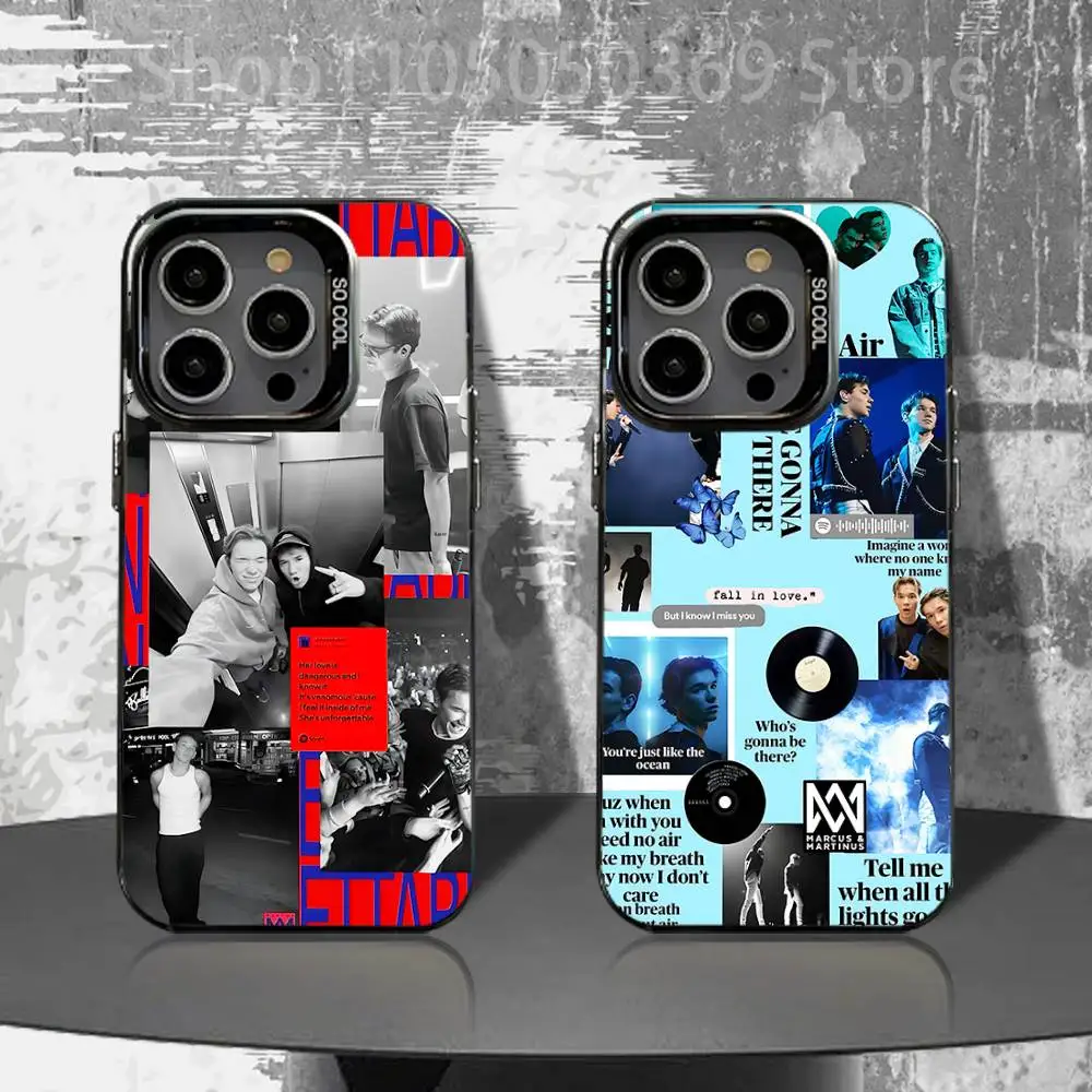 

M-Marcus M-Martinus Unforgettable Phone Case For iPhone 16,15,14,13,12,11,Pro,XS,Max,Plus,Mini,SE4,E Black Matte Shockproof Case