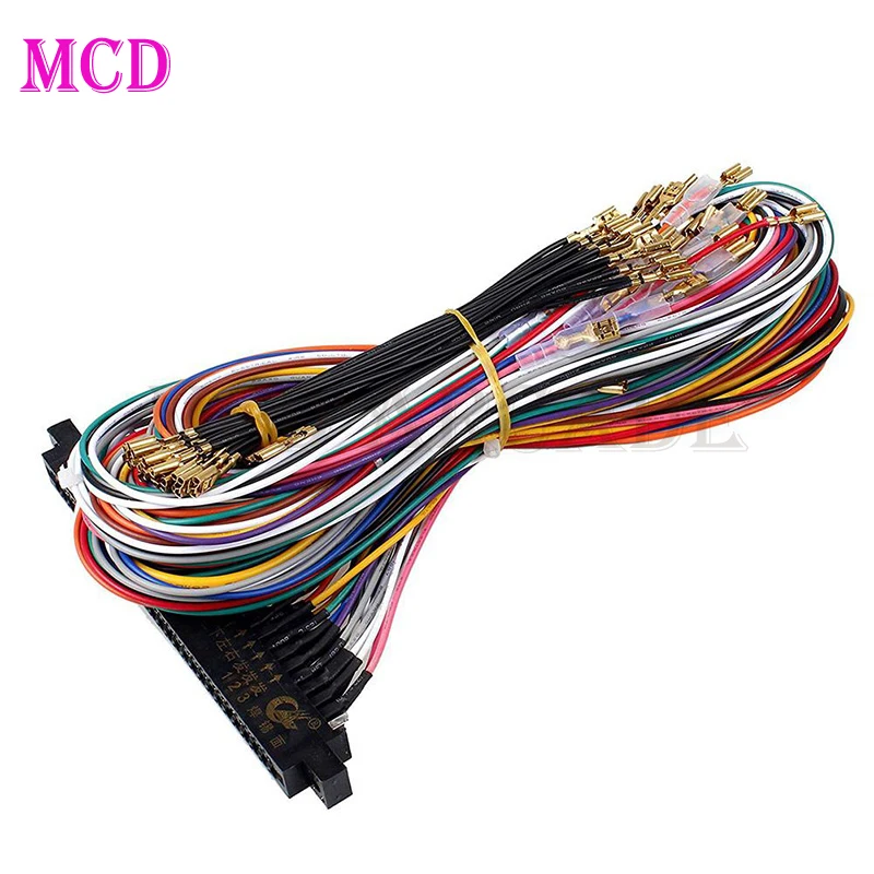 Pandora Arcade Game Console 5V & 12V Accessories JAMMA 28/56 Pin 2.8/4.8mm Harness Button Connector 140cm Harness PCB Cable