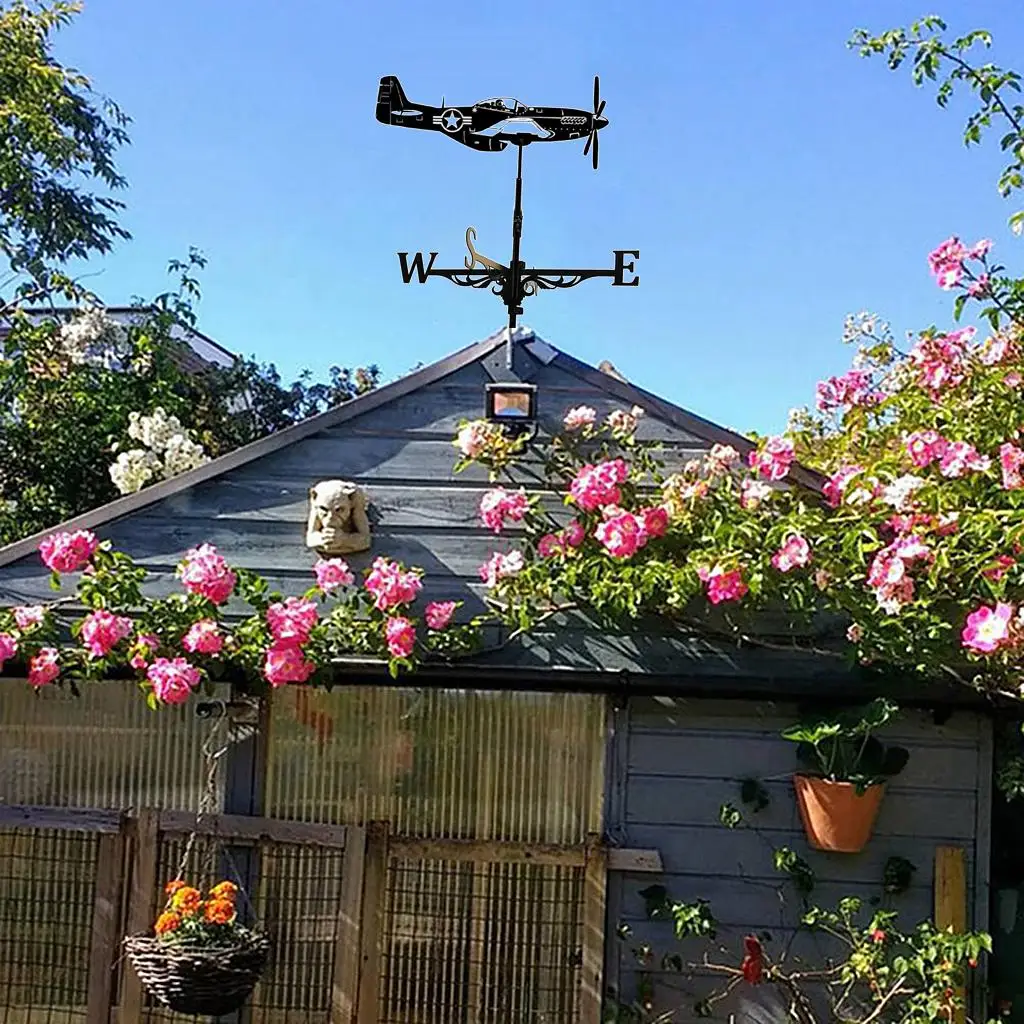 Home Decor Wind Vane Roof Weather Vane Garden Mount Yard Decoration Stainless