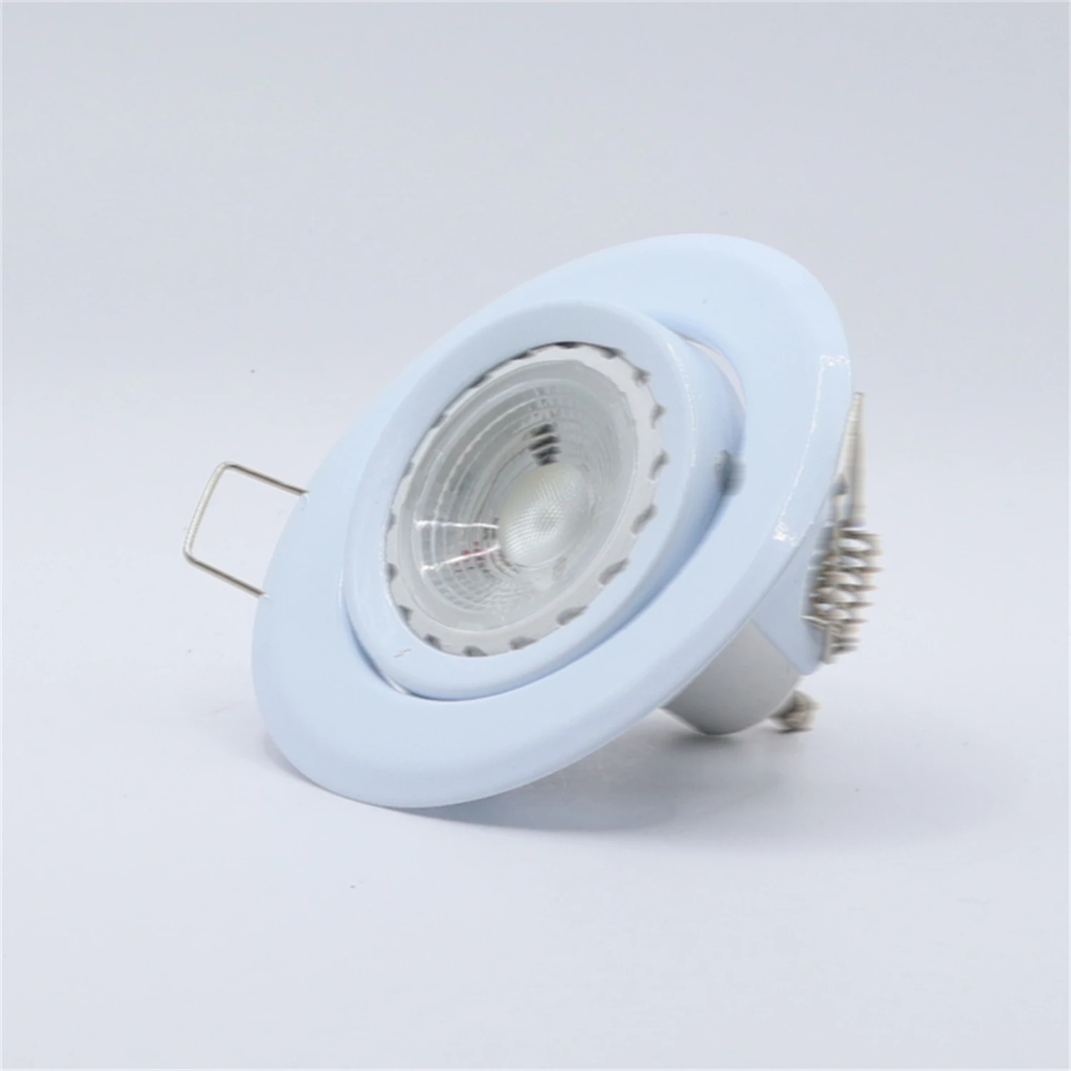 Uitgesneden 62Mm Ronde Montage Inbouw Led Plafondlamp Mr16 Fitting Armaturen Lamphouders Led Spot Light Frame