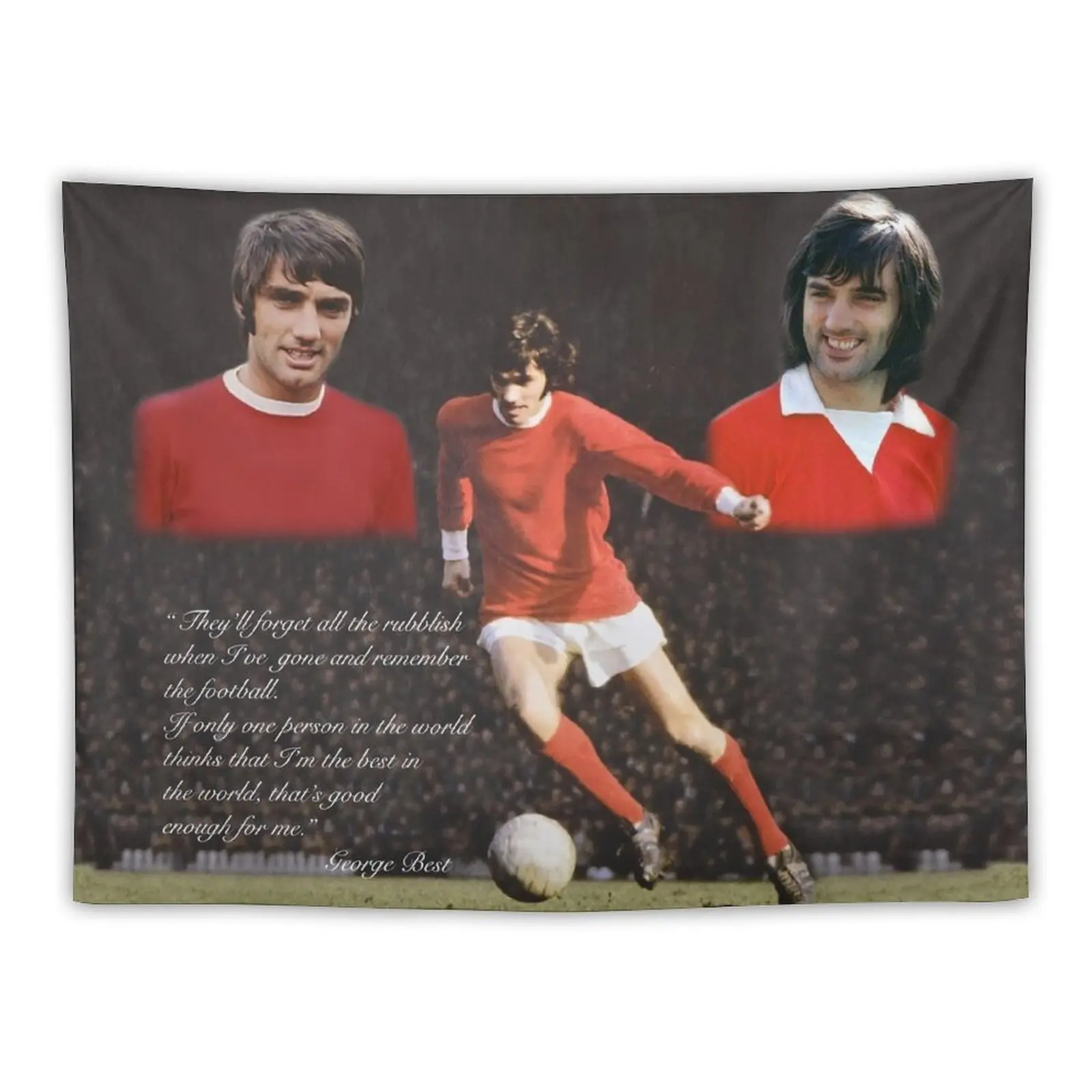 

GEORGE BEST - GENIUS Tapestry Bedroom Deco Room Decoration Aesthetic Decoration Aesthetic Wall Mural