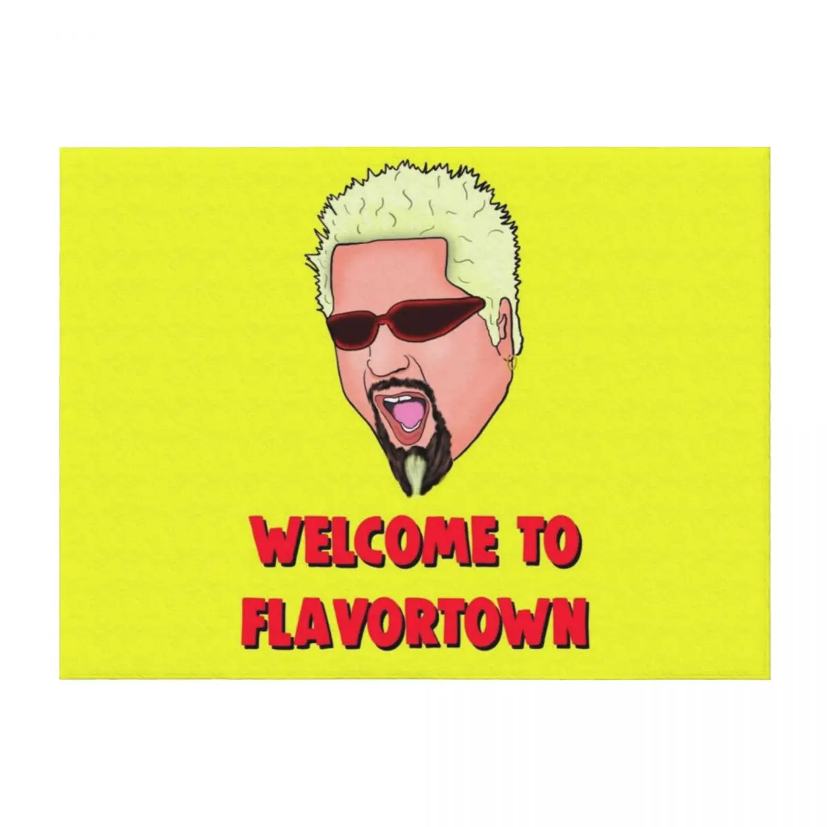 

Welcome to Flavortown Meme Throw Blanket Plaid Personalized Gift For Baby Soft Big Blankets