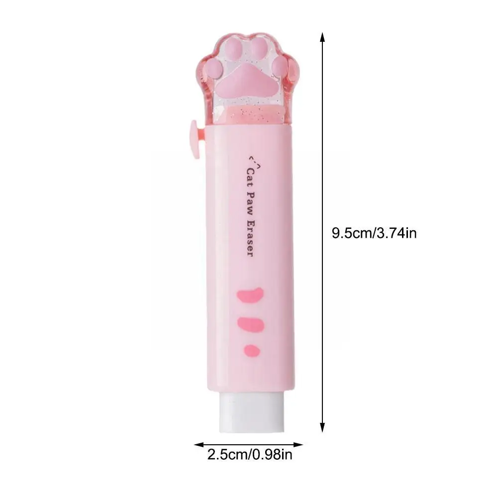 Push-pull Cat Paw Cute Eraser Girl Student Pencil Eraser Pen Rubber Cartoon Stationery Prizes Eraser School Office Eraser K Y6G8