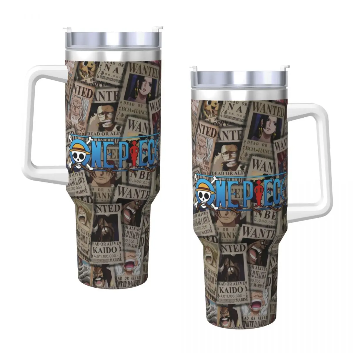 Stainless Steel Tumbler O-One Anime P-Piece Thermal Mug Portable Cold Drink Car Mugs Travelist Custom Water Bottle