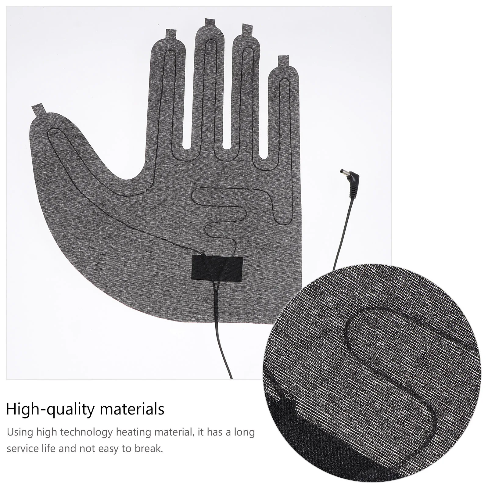 

1Pair Portable Heated Gloves Composite Metallic Cellosilk Waterproof Soft Anti-Folding 3-Gear Temperature Adjustment