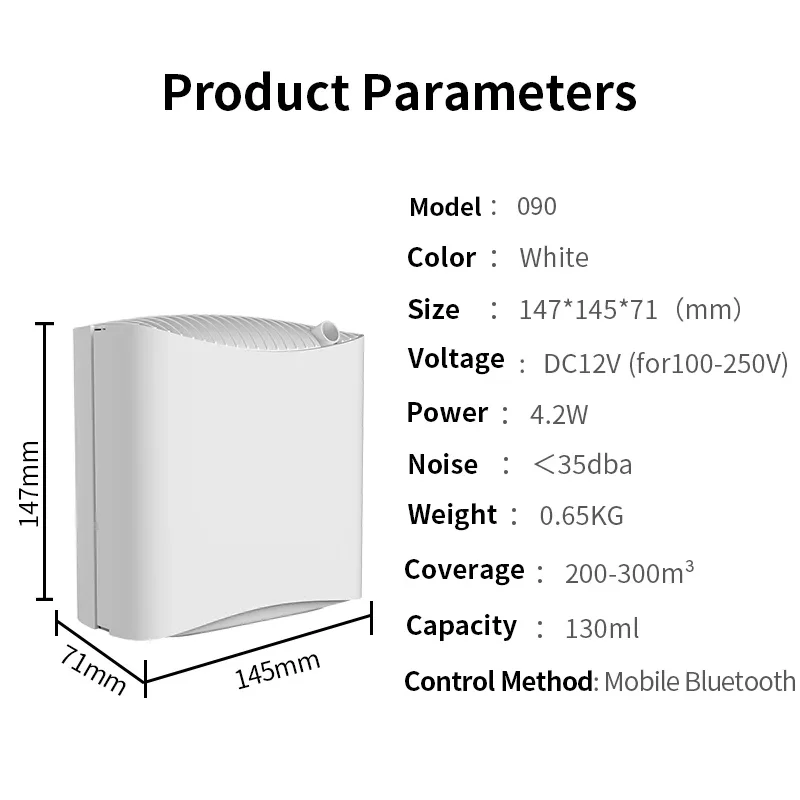 กลิ่นหอมกลิ่น Diffuser กลิ่นผู้จัดจำหน่ายสำหรับ Home น้ำหอม Air Freshener Office เครื่องปรุง Bluetooth กลิ่นเครื่อง300m ³