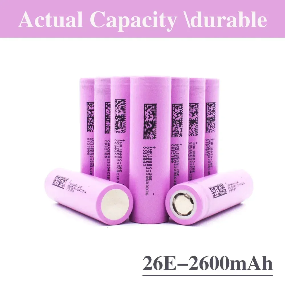 INR18650-26E 2600 мАч литий-ионный аккумулятор 5c 1000 циклов 3,7 В для Vélo Électrique Eddie Ion 18650 Batterie