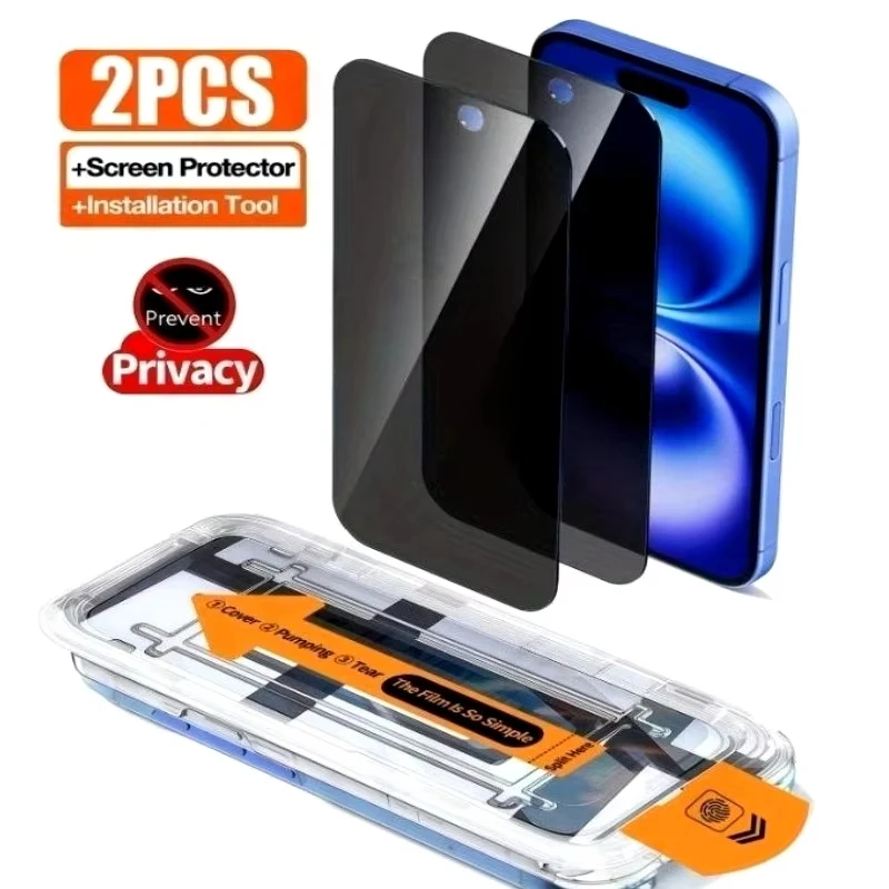 

2PCS Easy Installation Anti Spy Glass Screen Protectors For Poco X6 Pro 5G X5 X4 X3 NFC F6 Pro F5 F3 C65 M6 Pro 4G M5s M4 M3 M2
