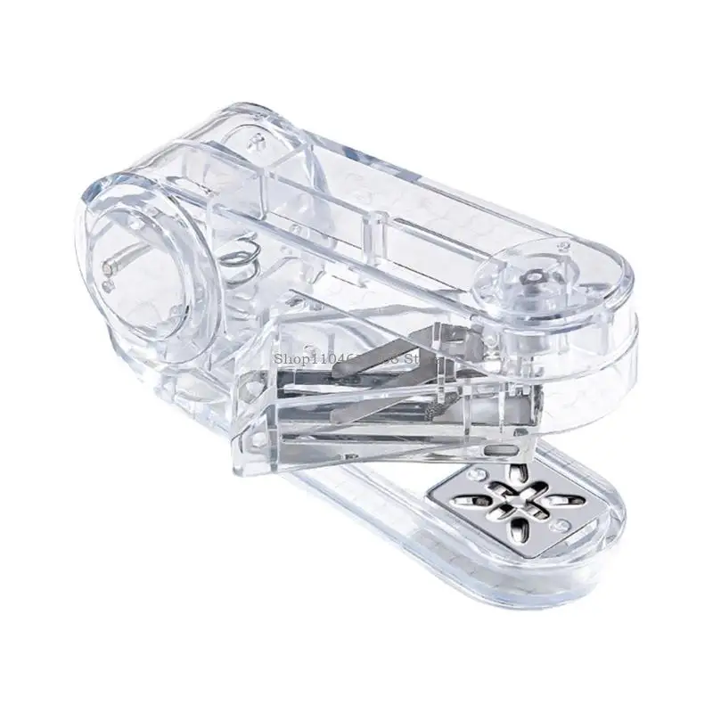 Clear Collit Stapler Ufficio Stapler a 360 gradi Ruota Desktop Stapler per scuola
