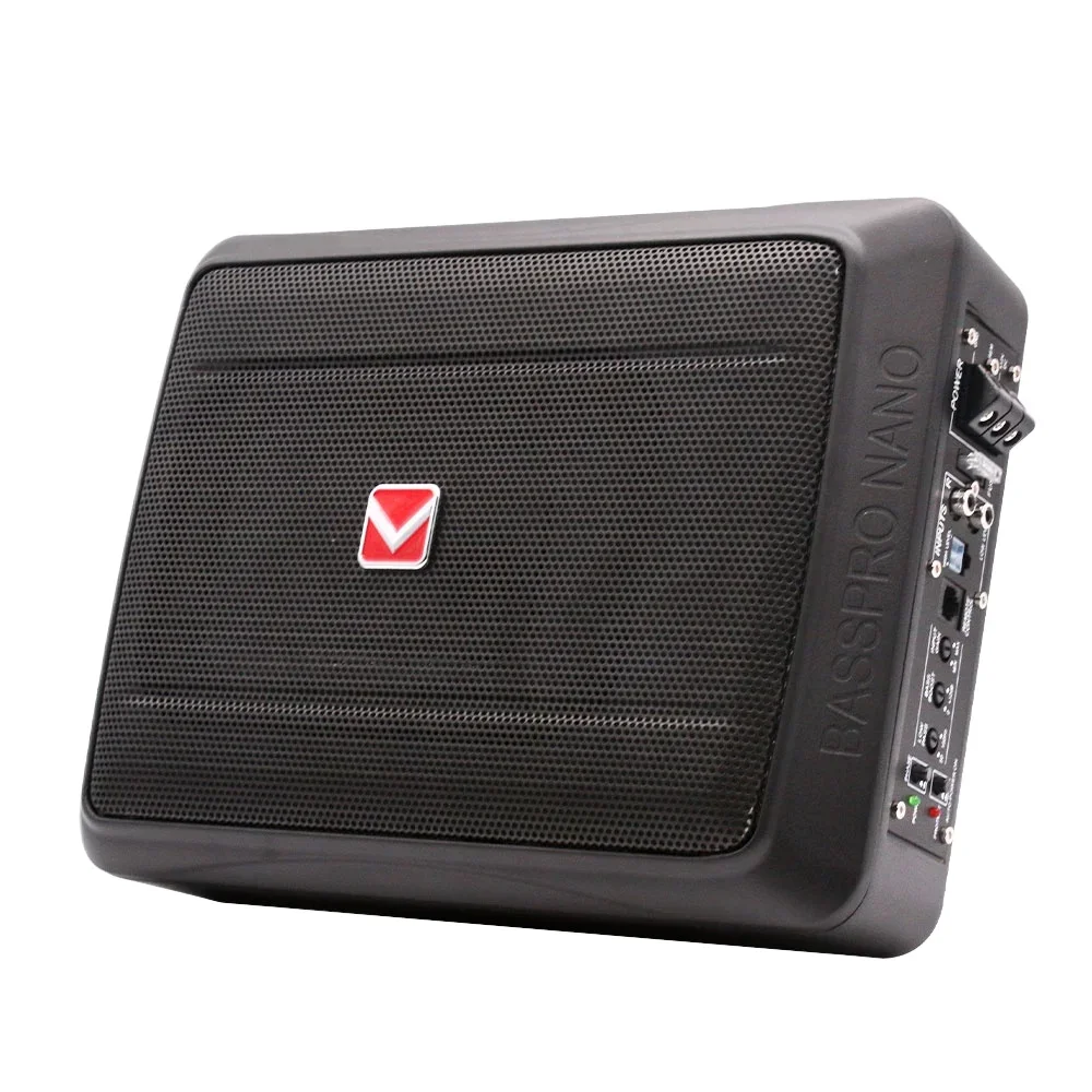 Factory wholesale 12V car active subwoofer 7*10 inch 600W high power pure bass slim car subwoofer