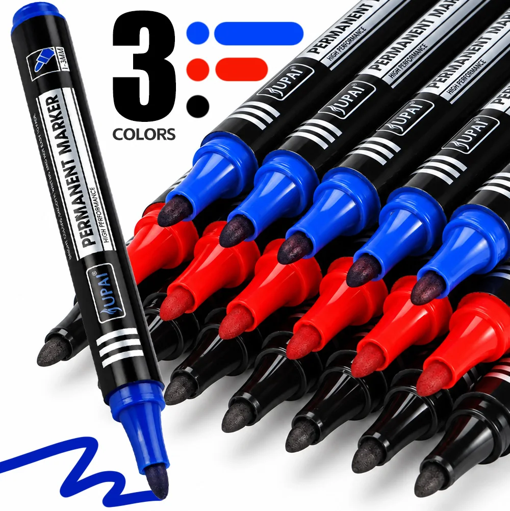 4/10/30 Pcs Permanent Paint Markers Oil-based Art Painting Pen DIY Graffiti for Metal Glass Stationery Art School Supply