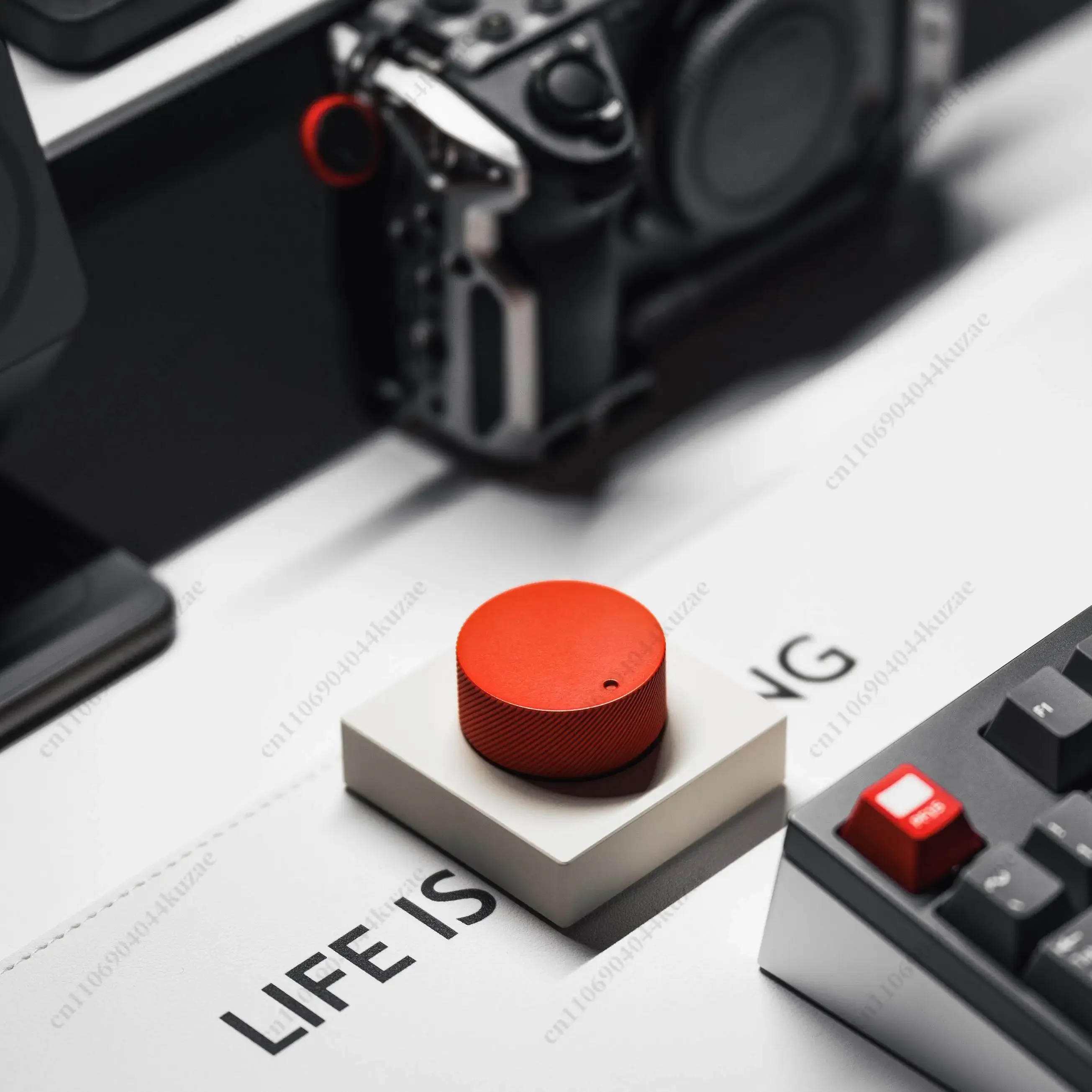 HLH Aluminum Alloy CNC Volume Knob, Desktop Bluetooth Keypad with Precision Adjustment and Portable Office Control Function