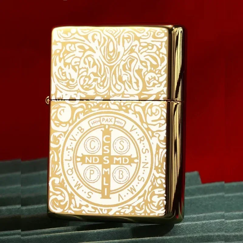 2025 Classic Fuel Lighter Metal Grinding Wheel  Kerosene Lighter Men's Smoking Tool Accessories Can Be Customized with Patterns - Image 4