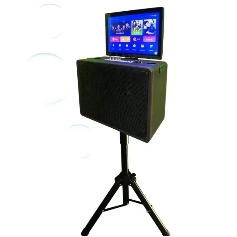 

14.1 Inches Portable WIFI Smart Karaoke Player with HD Display Flip Square Dance Features Online Play Video/Audio Player