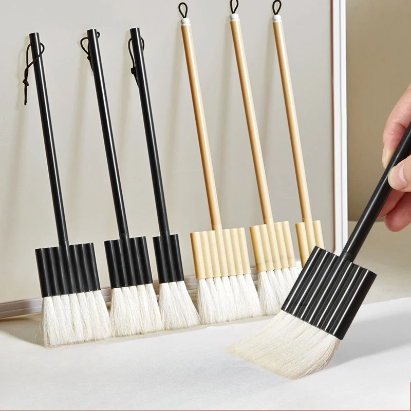 Soft Wool Flat Paint Brushes Watercolor Chinese Ink Painting Wash Brush Background Texture Art Drawing Tool For Artists Beginner