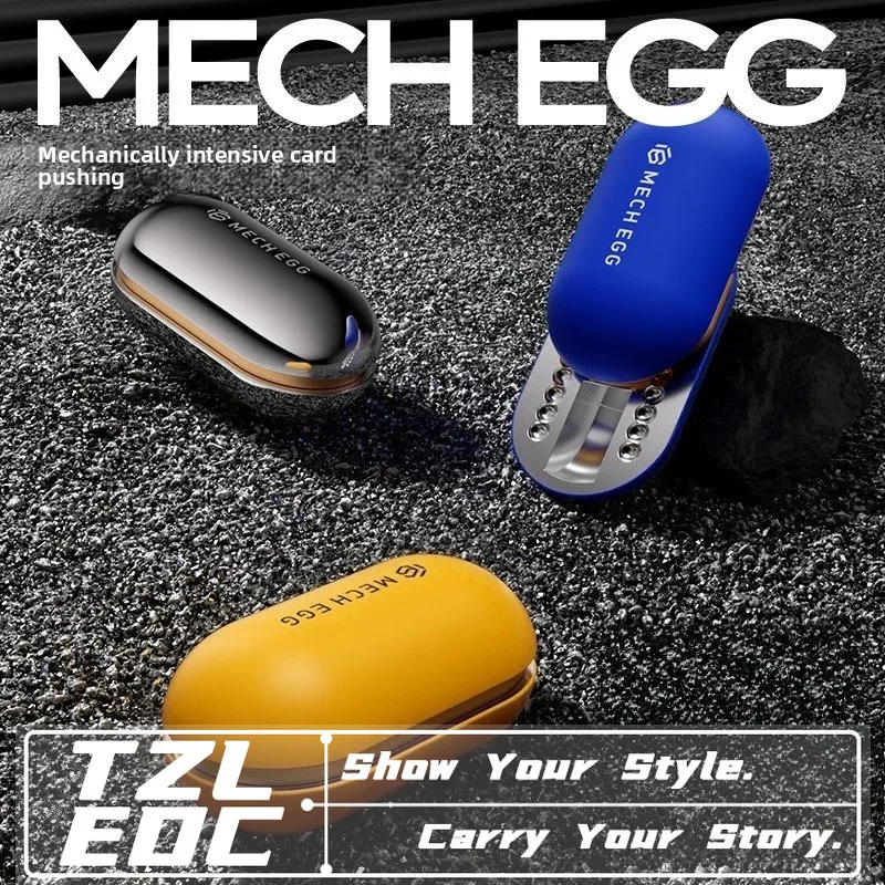 edcメタルハプティッククリックコインフィジェットスライダー、メカニカルプッシュカードストレス解消おもちゃフィンガースピナー（男性向け）