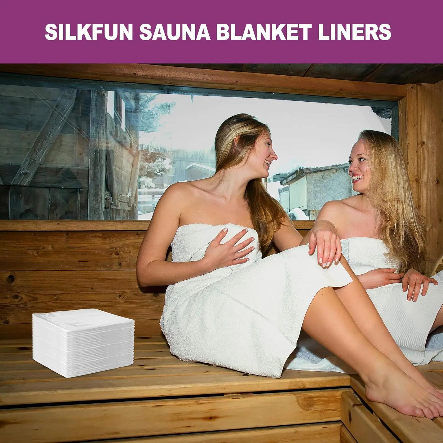 50PCS Disposable Plastic Sheeting for Body Wrap Used Inside a Far Infrared Sauna Blanket Sauna Bag Tool Relieve Stress 83x47inch - view 5