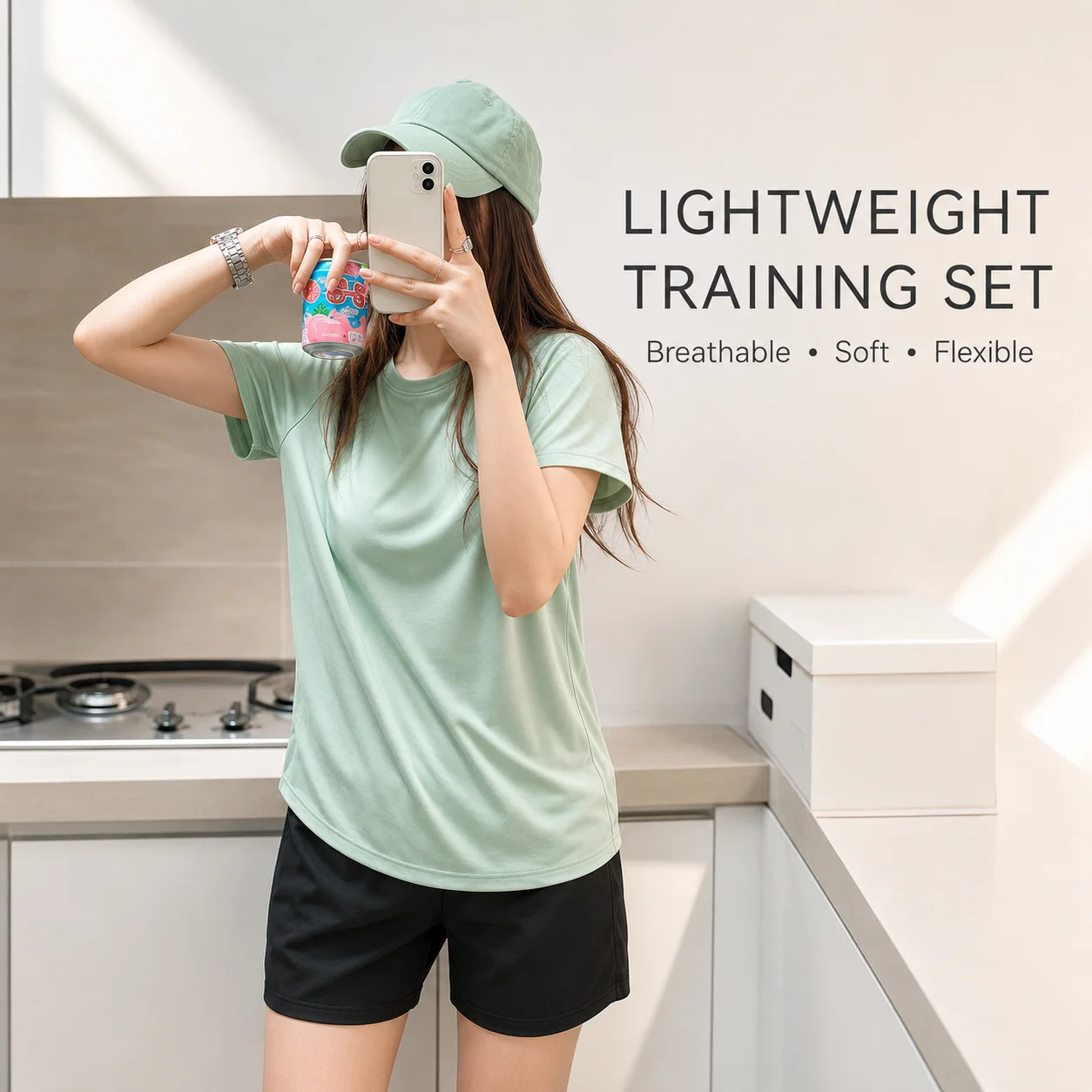 Women Summer Quick Dry Sport Set Ice Silk Short Sleeve T Shirt and Shorts 2 Piece Yoga Fitness Running Casual Outfit