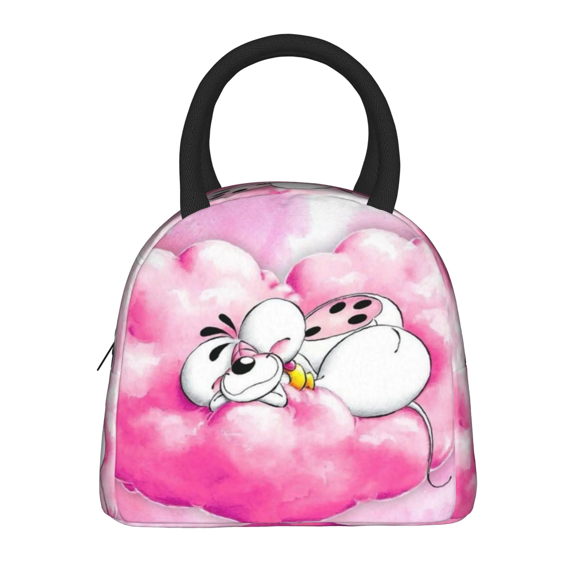 Diddl Diddlina Cartoon Mouse Merch Insulated Lunch Tote Bag For School Office  Food Container Portable Cooler Thermal Lunch Box