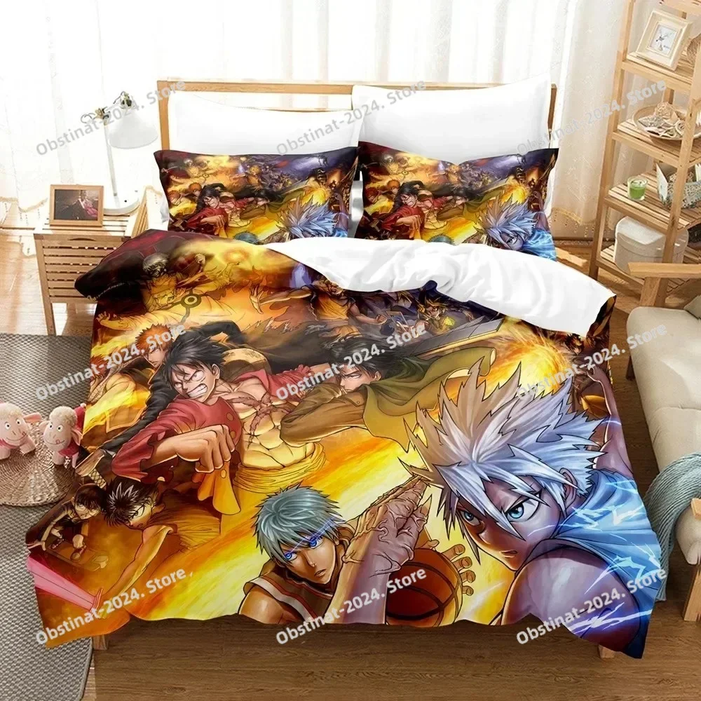

New Hunter X Hunter Bedding Set Duvet Cover Full Queen King Size Pillowcase Bed Printed Bed Set Aldult Kid Bedroom Single Twin