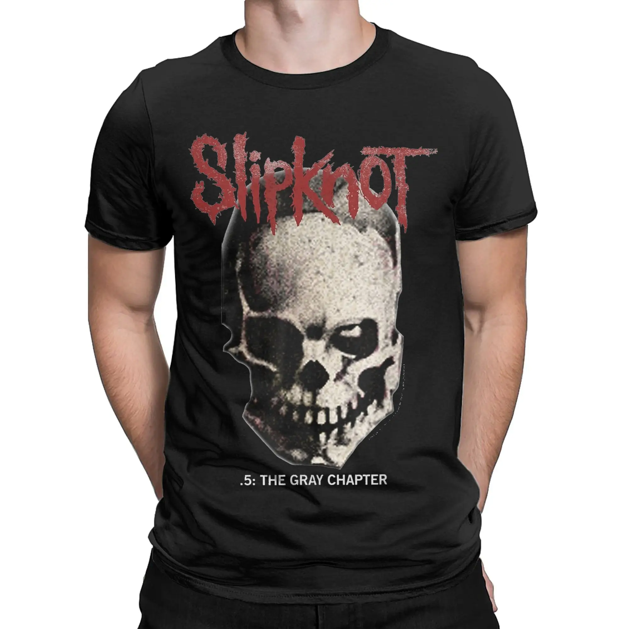 Mens Womens band S-Slipknots Skull metal rock music  T Shirt Pure Cotton Fashion T-Shirt  Top Clothing