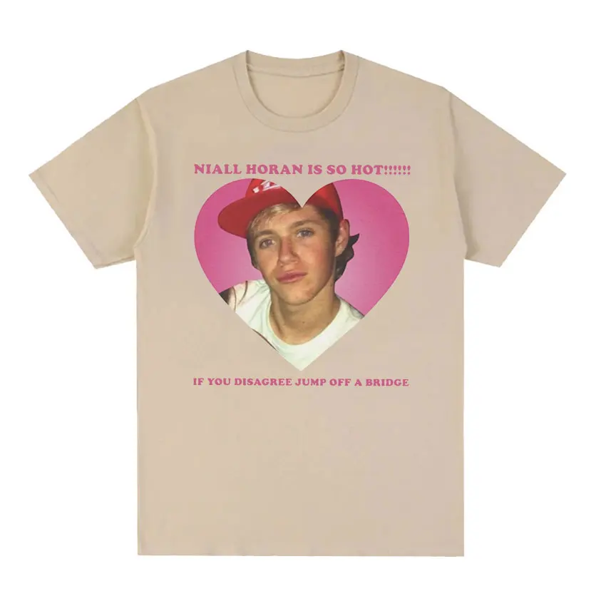 T-shirt graphique imprimé Niall Horan Is So Hot pour hommes, mode vintage, Économie à manches courtes, décontracté, 100% coton, respirant