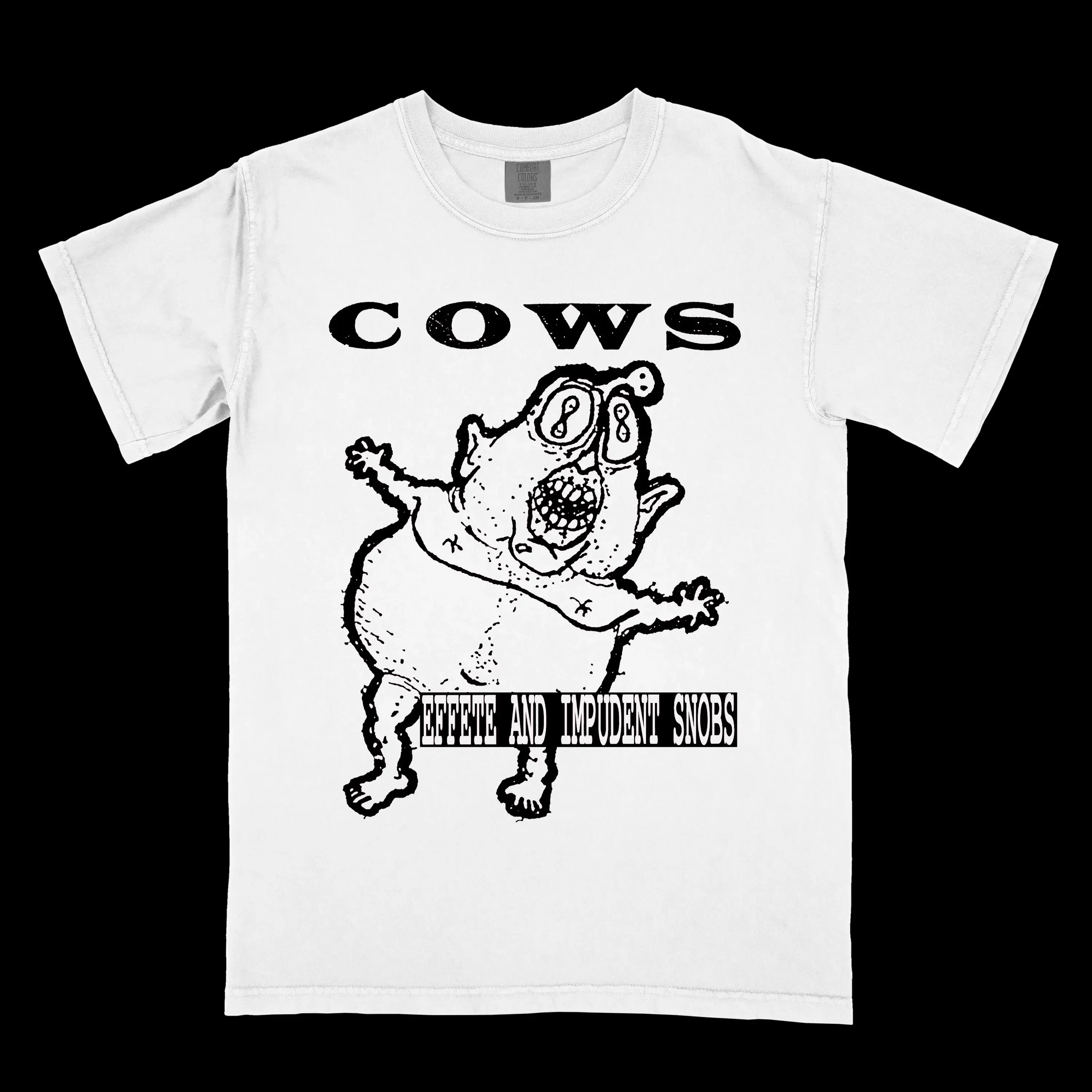 Cows Effete and Impudent Snobs T Shirt Made To Order Please Read Item Description
