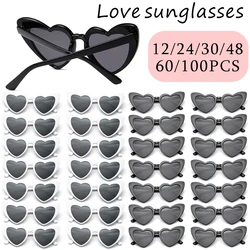 Herzförmige Sonnenbrille für Junggesellenabschiede, Hochzeit, Brautparty, Dekoration, Junggesellinnenabschied, Braut, Brautjungfer, Geschenkbrille