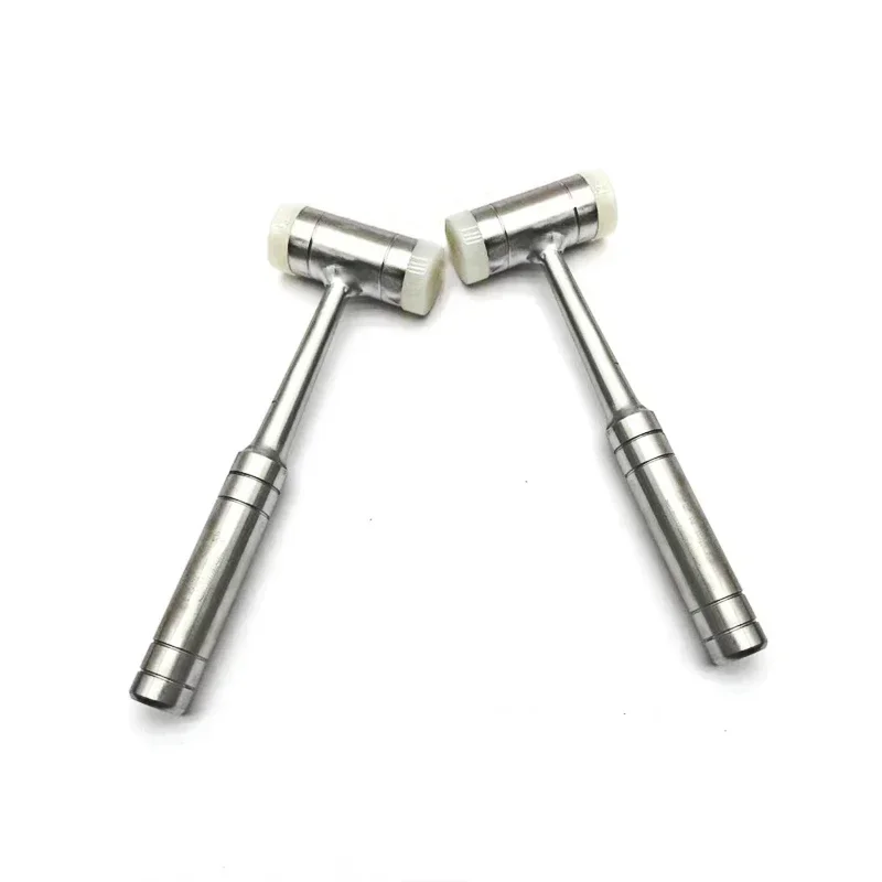 Stainless Steel Dental Bone Hammer with Double-Headed Nylon Extraction Function - Superb Tooth Double-Headed Dental Equipment