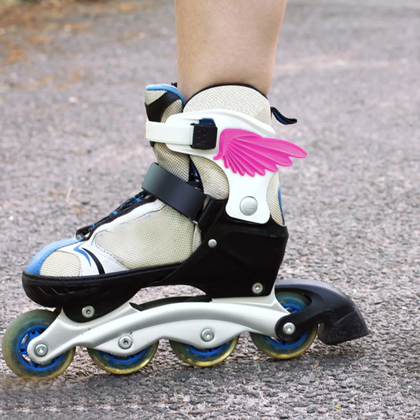 

6Pcs Colorful Roller Skate Wings Charms Small Decorative Shoe Accessories Unique DIY Flying Wing Decorations for Roller Skate