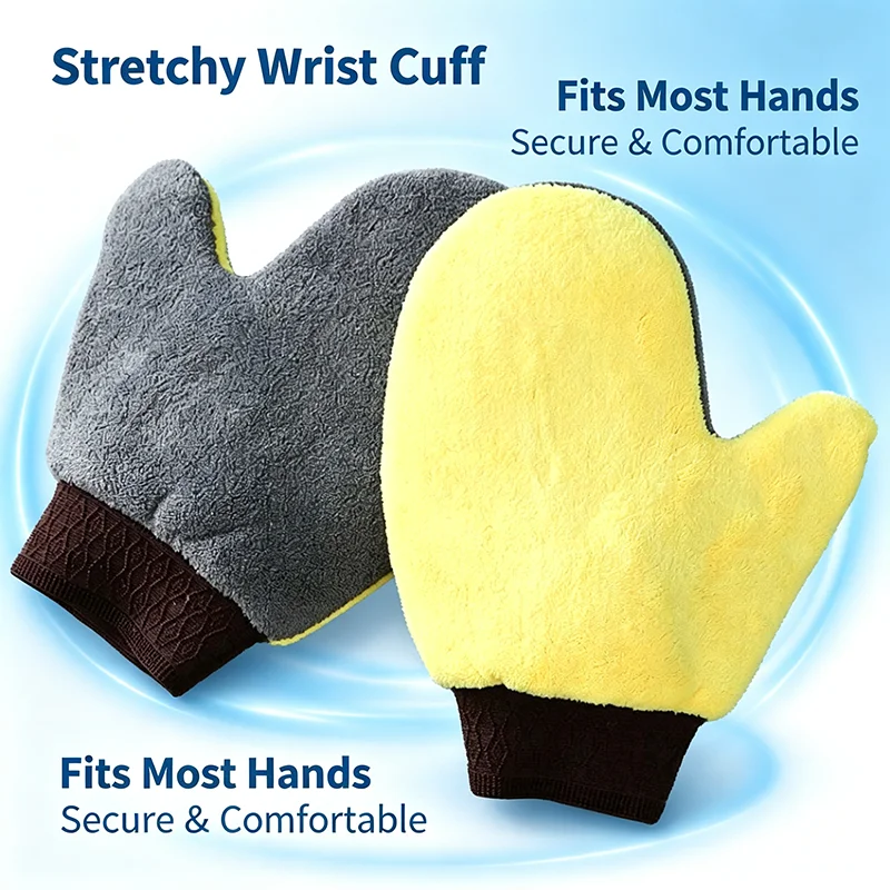 Sarung Tangan Mikrofiber untuk - Car Detailing Wash Mitt Microfiber Wool ulasan dan harga