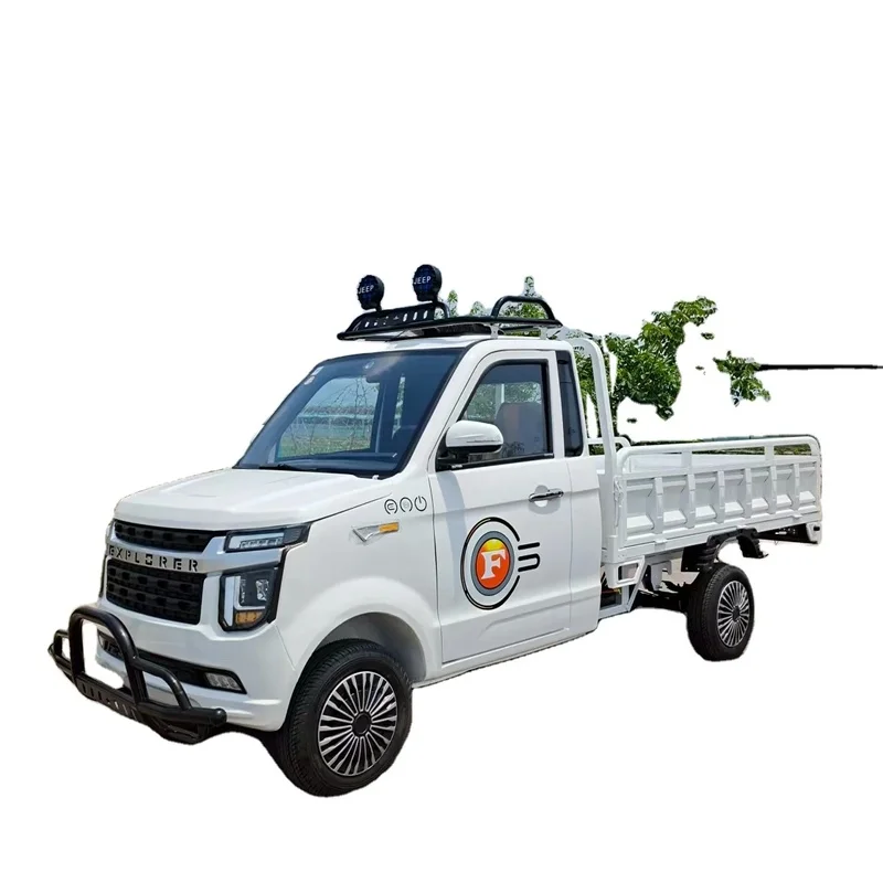High Quality 60Km/h Adjustable Speed Extended Pickup Truck 2000W/5000W 5 Seats 300-400km Range Carry Goods