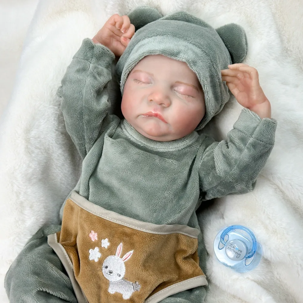 

Hot Selling 17-Inch Soft Vinyl Reborn Doll Reborndoll Baby Doll Artificial Hair Transplant Hand-Made Doll W-017LW