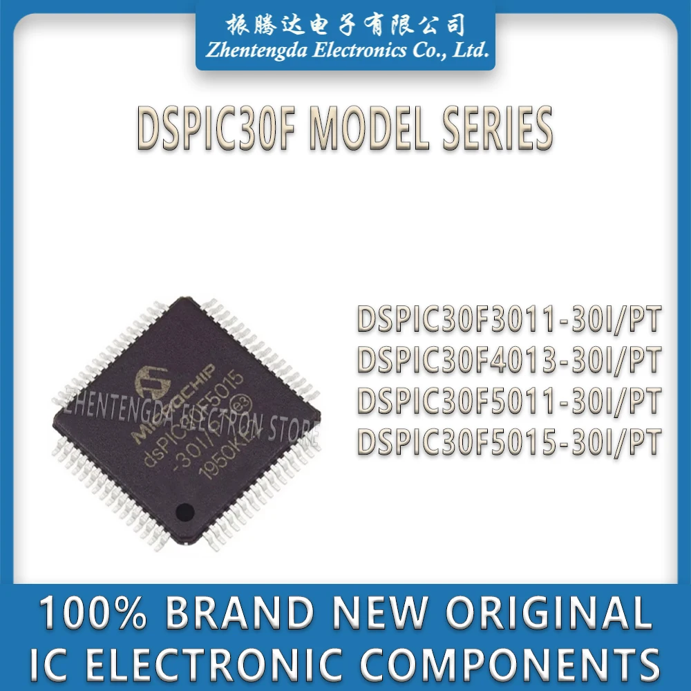 

DSPIC30F3011-30I/PT DSPIC30F4013-30I/PT DSPIC30F5011-30I/PT DSPIC30F5015-30I/PT DSPIC30F3011 DSPIC30F4013 DSPIC30F5011 IC Chip