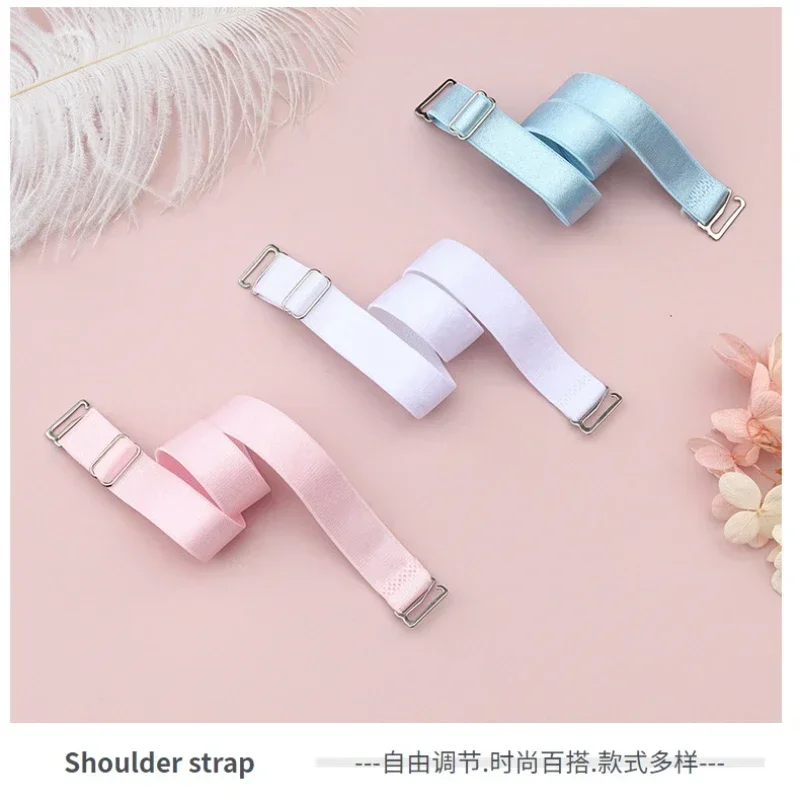 Shoulder Straps of Bra Accessories Adjustable High Elastic Strap with Metal Adjustment Buckle Underwear Replacement Bra Straps