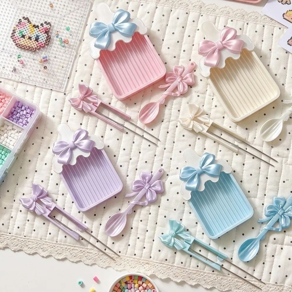 Kreatives Schmelzperlen-Werkzeugset: Effizientes, zeitsparendes Perler-Bead-Hilfswerkzeug-Kit, DIY Handheld-Padding-Bean-Stift für den Haushalt