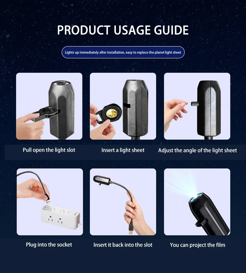 Halloween usb projetor luz crânio nightlight fantasma lâmpada led 360 graus de rotação comutável padrão design ambiente escuro & noturno