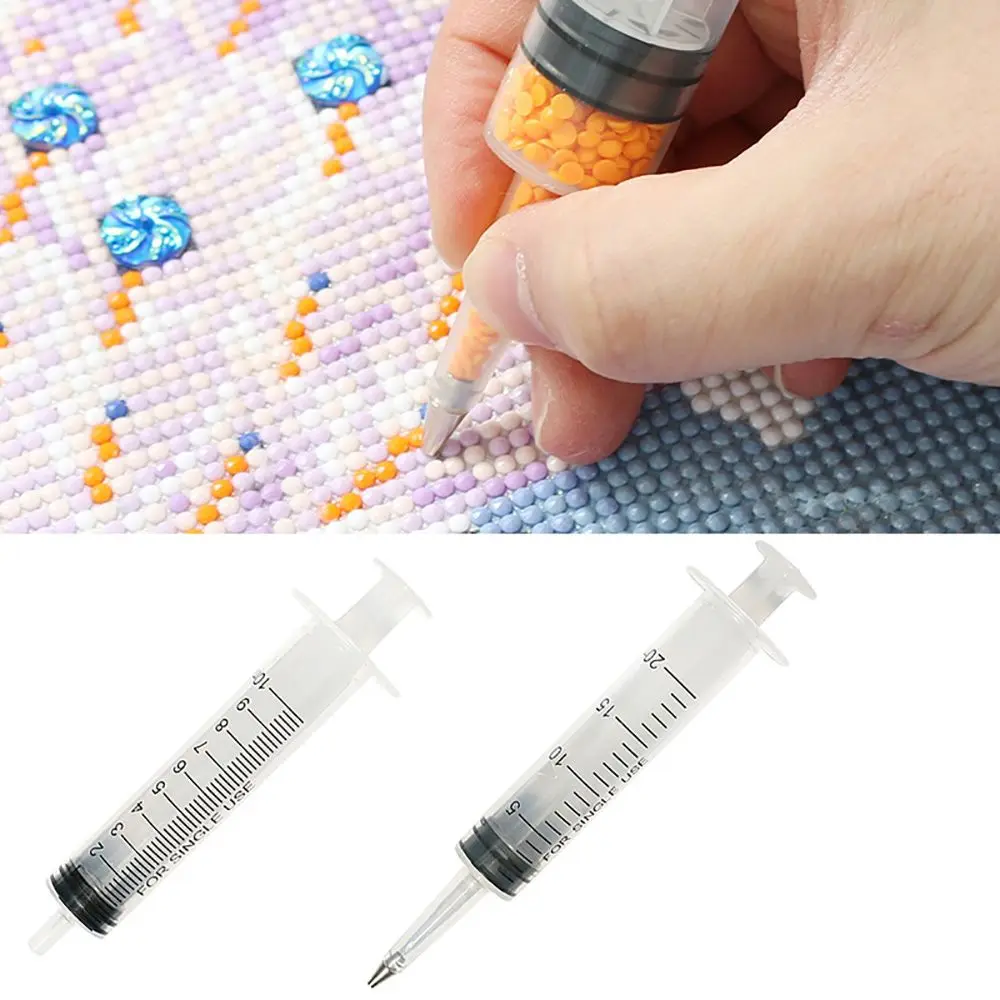 Plastic Syringe Shape Big Pen 5D Diamond Painting Point Drill Pen Storage Drill Tube DIY Craft Embroidery Crafts Cross Stitch