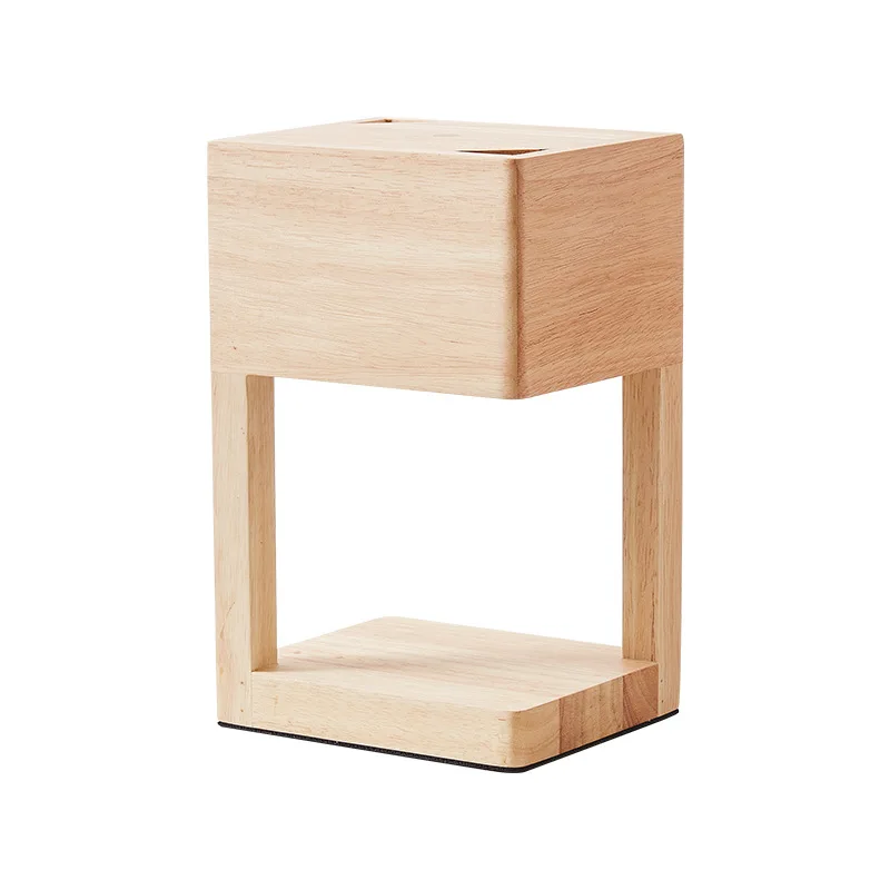 Простая лампа для ароматерапии, прикроватная тумбочка из дерева, теплая лампа в виде свечи