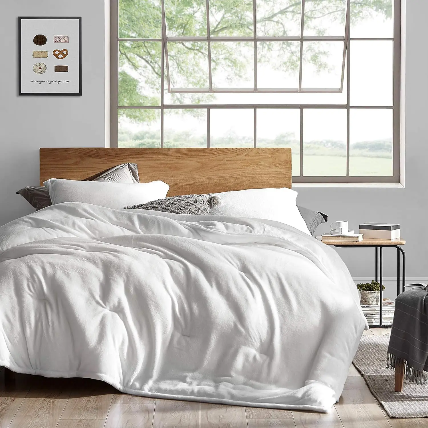 

Coma Inducer Oversized Queen Comforter - Touchy Feely - White Duvet cover superking Comforter Juice wrld Quilt cover Duvets