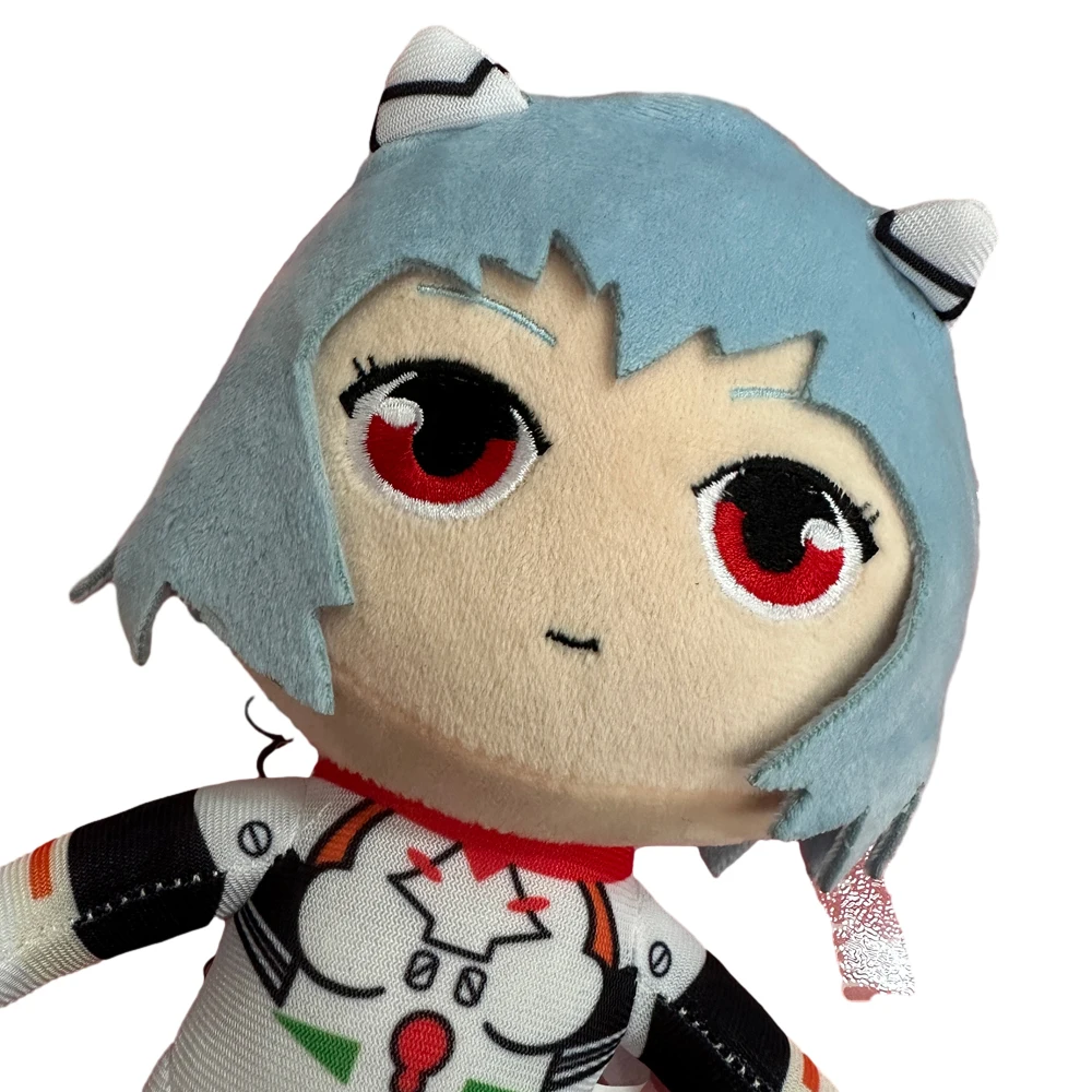 Rei Ayanami Anime Cartoon Toy Plush, EVA Soft Stuffed Toy, EVA Doll, Decoração do quarto, Presentes de Natal Infantil, 20cm