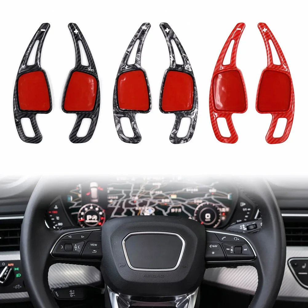 

1 Pair Car Steering Wheel Shift Paddle Shifter Extension For Audi A3 A4 A5 S3 S4 S5 SQ5 SQ7 Q2 Q3 Q5 Q7 TT TTS Car Accessories