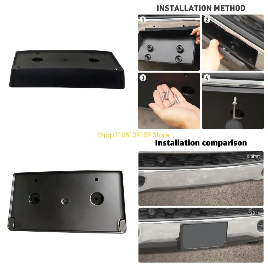 

P5ED Efficient Front Plate Bracket Front License Bracket Complete Front Hanging 68274215AE Replacement Suitable for Car 1500