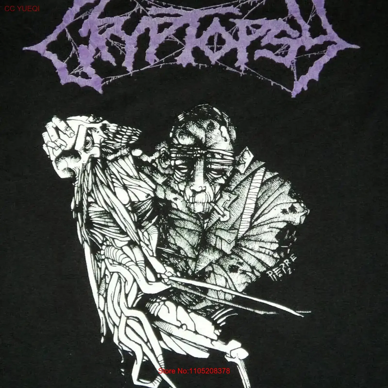 New Rare Cryptopsy Band CHRISTMAS Family S 5XL T Shirt 8D181 vintage Washed graphic Slightly Top For Everyday Wear Versatile