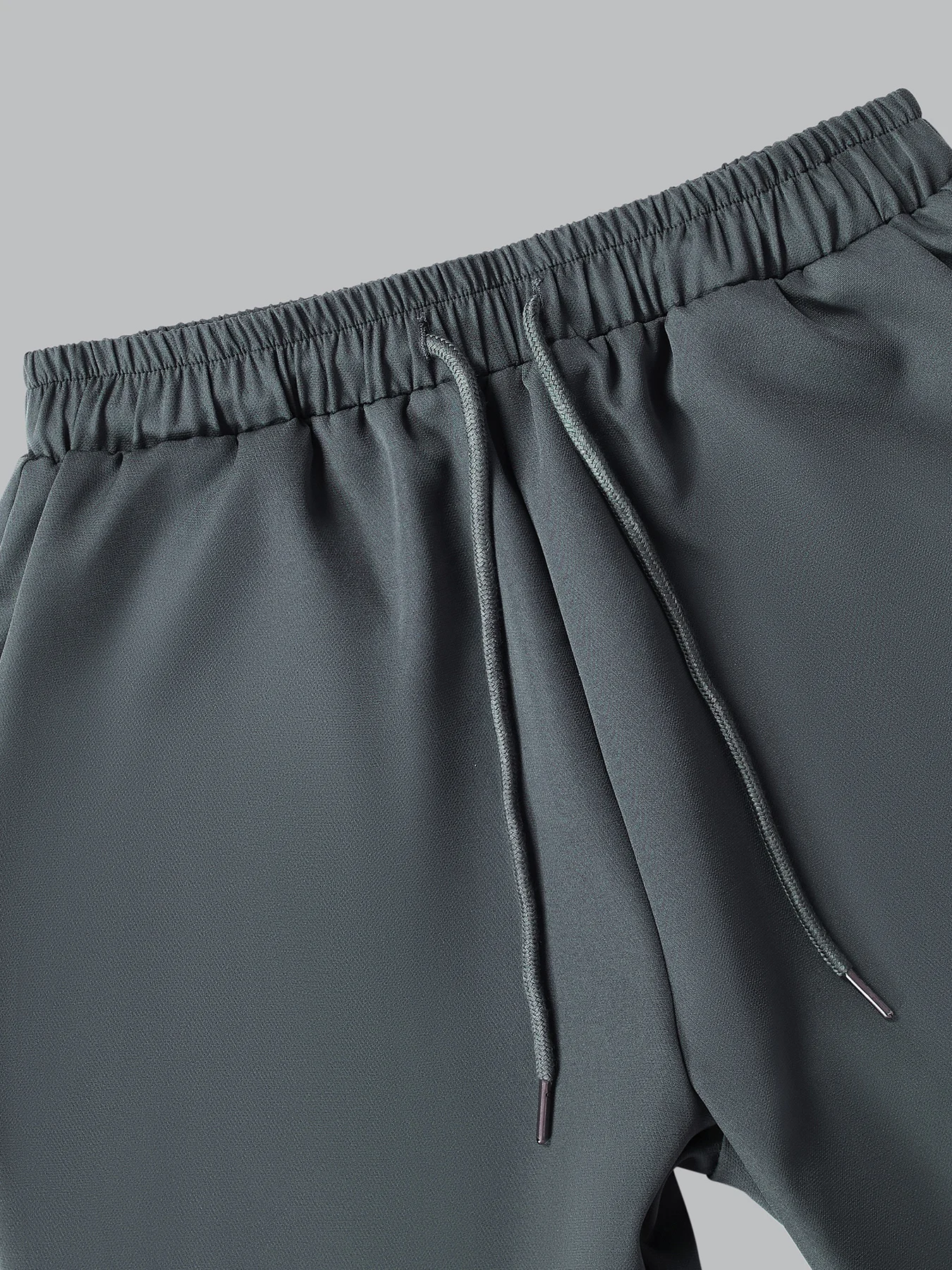 African Band Collar Button Blue Embroidered Men's Set