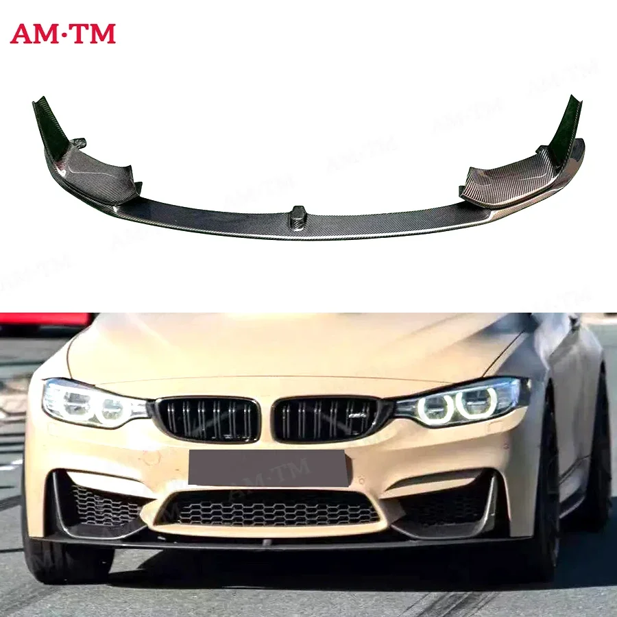 

Карбоновый сплиттер переднего бампера, передний спойлер, диффузор, комплект обвеса для BMW 4 серии M3 M4 F80 F82 F83 2014-2017