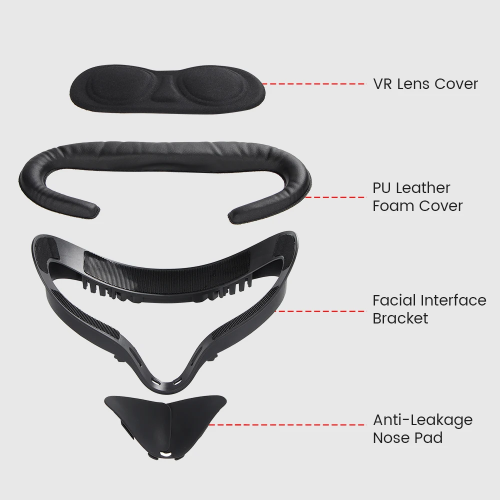 Upgrade PU Widened Face Pad Cushion Mask Cover Bracket Protective Mat Eye Pad For Oculus Quest 2 Dispositivos VR Accessories