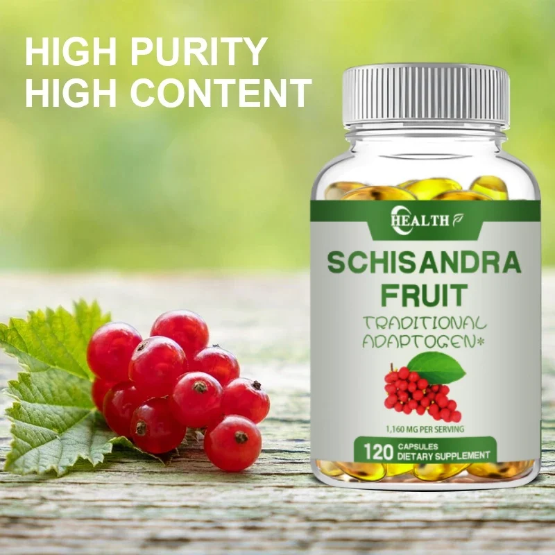 Traditional Schisandra fruit capsules - help relieve fatigue, promote cardiovascular health, and improve human immunity. Non-GMO