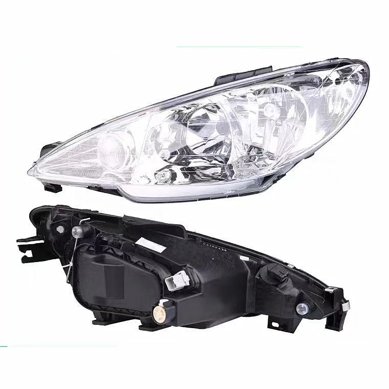 1pcs car bumper headlamp for Peugeot 206 headlight Peugeot206 2004~2008y car accessories head lamp for Peugeot 206 fog light