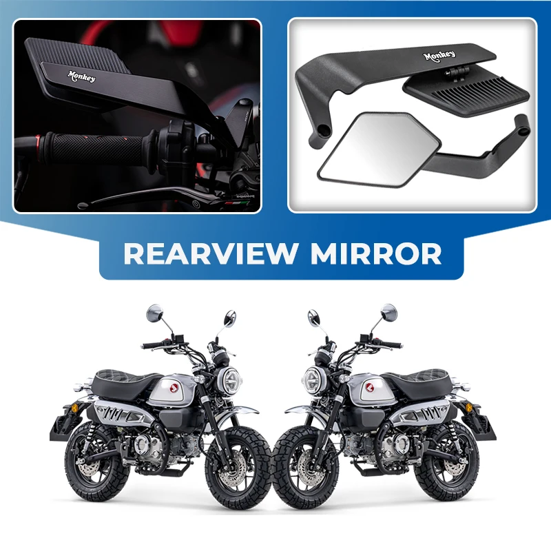 

Противотуманное антибликовое складное зеркало заднего вида для мотоцикла с ветровым крылом для Honda Monkey Z125 Z120 Monkey 125 Z 120 125 DAX 125